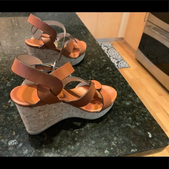 Jimmy Choo Brown Wedges - Picture 3 of 5